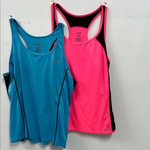 Avia Vibrant Bundle of 2- Pink and Blue Tank Tops